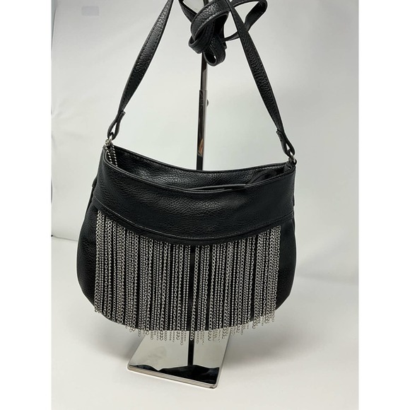 NWT Kensie Chained black crossbody bag - Picture 1 of 5